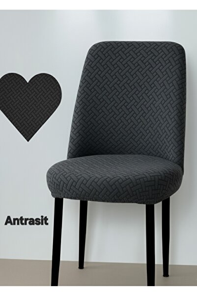 ELHAS Tuğla Desen Oval Sandalye Kılıfı Likralı Esnek Yıkanabilir Lastikli Sandalye Örtüsü( 1 Adet )