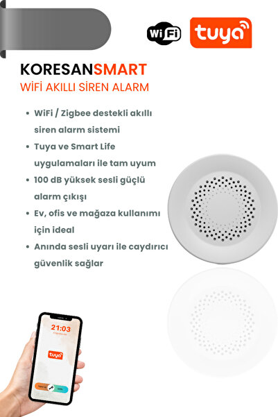 koresan Tuya Wifi Akıllı Siren Alarm