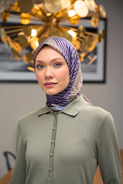 İpekhan Harmony Collection Soft Eşarp Füme Mor 1176-03