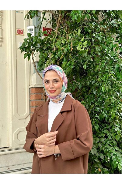 İpekhan Eșarfă Moale Pera Albastru Marin Alb 1148-12