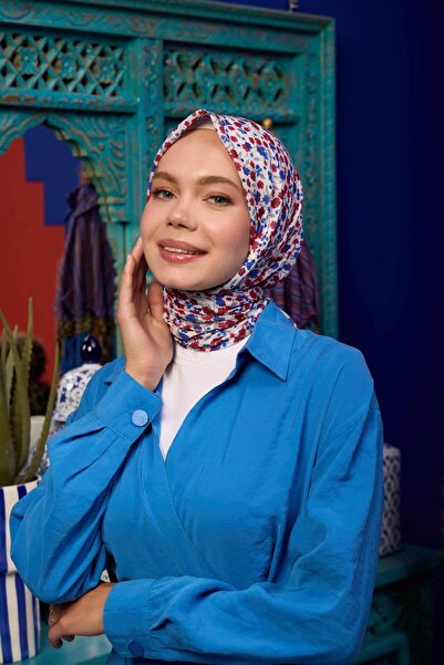 İpekhan مجموعة مراكش وشاح ناعم إكرو أحمر 1193-20