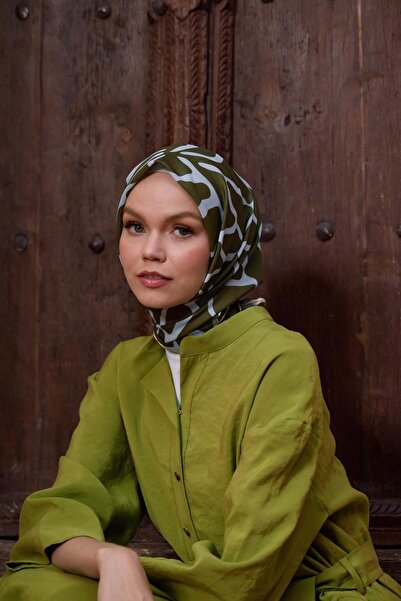 İpekhan Marrakech Koleksiyon Soft Eşarp Haki Gri 1196-05