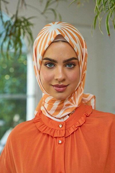 İpekhan Eșarfă moale Orange Cream Summer Sparkle Collection - 1184-01