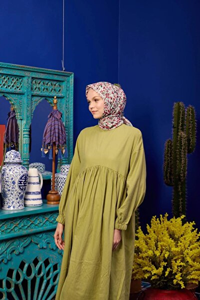 İpekhan Marrakech Koleksiyon Soft Eşarp Soluk Sarı Kırmızı 1193-29