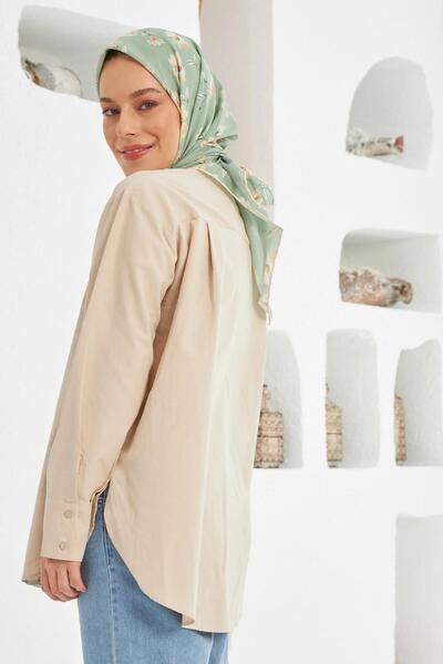 İpekhan Шал от памук и вискоза Daisy Green