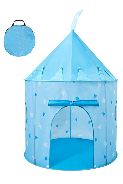 AGD خيمة لعب صغيرة للأطفال، محمولة وخفيفة الوزن وقابلة للطي، 105 × 135 سم، لون أزرق فاتح