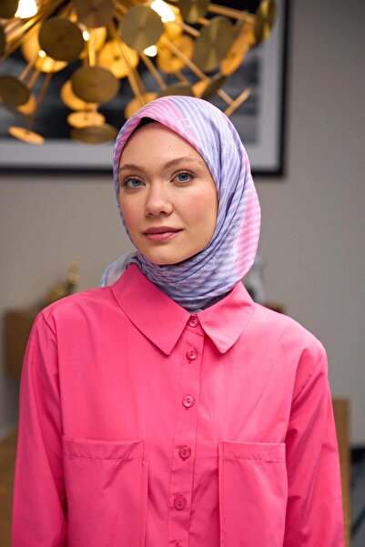 İpekhan Colectia Harmony Fular Moale Roz Liliac 1176-01