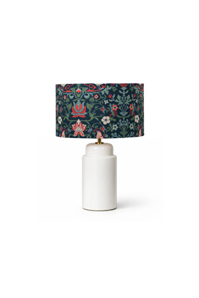 Mivera Maison Lumera Serisi Flora Desen Döşemelik Kumaş Başlık,Seramik Gövde ...