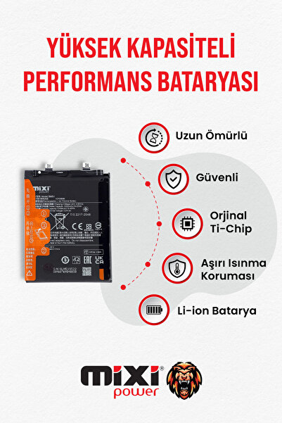 mixipower Xiaomi REDMİ NOTE 13 / POCO X6 Uyumlu Tam Kapasite Batarya TR Garan...