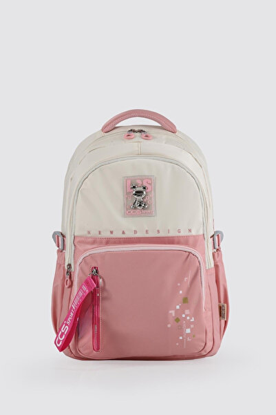 ÇÇS Rucsac școlar cu accesorii roz 51958