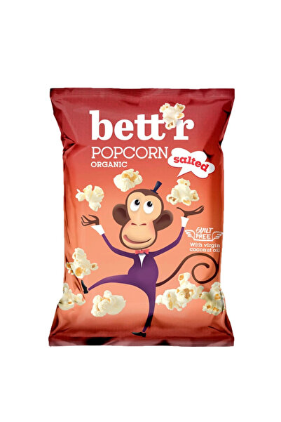 BETTR 2 buc Popcorn cu sare bio 60g (120g)