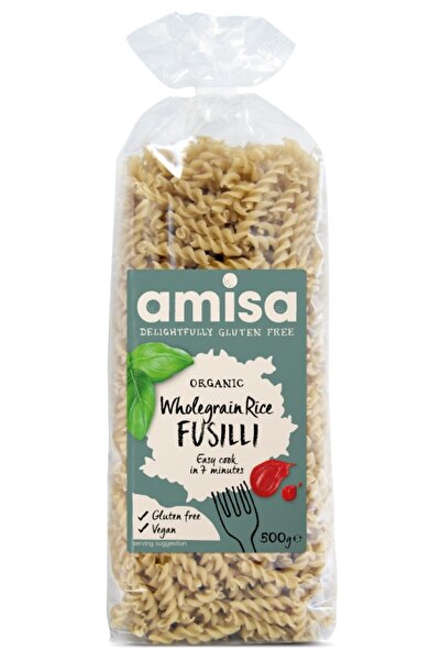 Amisa Fusilli din orez integral fara gluten 500g