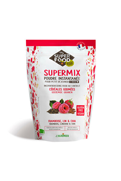 Germline Supermix pentru micul dejun cu zmeura, in si chia bio 350g