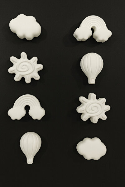 Misse 8'li Gökkuşağı ve Doğa Temalı Buzdolabı Magneti, Mıknatıslı Resim Tutucu