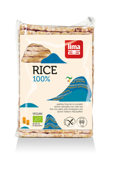 Lima Rondele rectangulare de orez expandat cu sare bio 130g