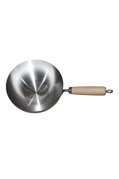 WDA Stainless Steel Wok Pan with Wooden Handle – Multi-Purpose Cooking Pan