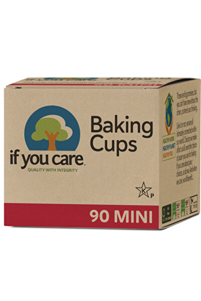 If You Care Hartie de copt briose nealbita, fara clor, compostabila, 90 buc., MINI,