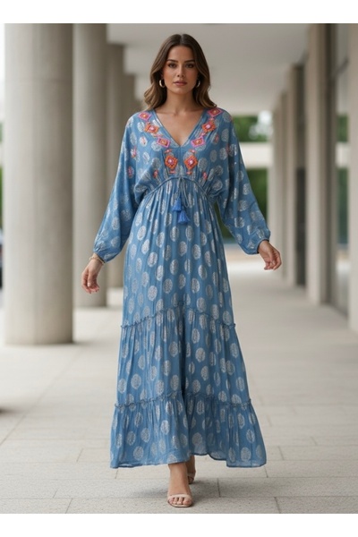 Rabiossa فستان طويل نسائي مستورد