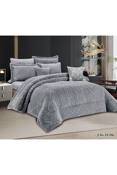 WAREEF FASHION 1.5-piece velvet bed set