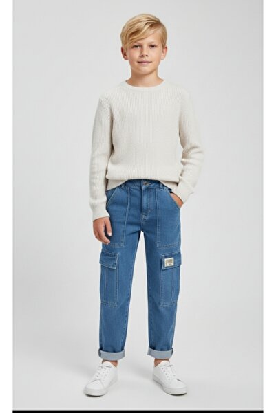 Mackays Αγορίστικο ρυθμιζόμενο ελαστικό παντελόνι τζιν με ελαστική μέση, τσέπ...