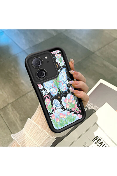 ucuc حافظة أنيقة من السيليكون الأسود المتوافقة مع هاتف Xiaomi Mi 13T/Mi 13T P...