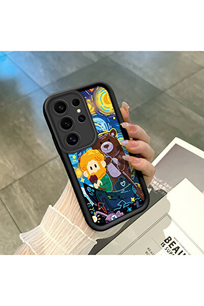 ucuc جراب هاتف سامسونج جالاكسي S25 ألترا متوافق مع نمط ليلة النجوم لفان جوخ، ...