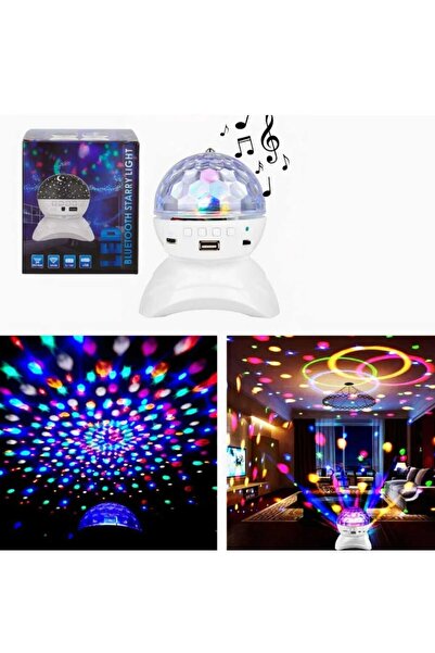 First Choice RGB LED crystal disco ball with Bluetooth speaker and rotating light effects