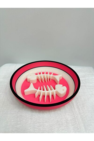 Yavaş Yeme Mama Kabı, Veteriner Tasarımı Slow Feeder, Kaymaz Mama Kabı - Eğlenceli Zeka Oyunu Tabak