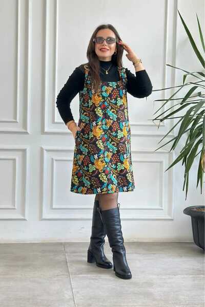 My-o Square Neck Salopet Jile Dress