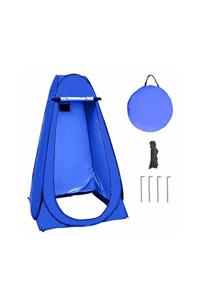 OEM Shower/Toilet Tent, for Camping and Hiking, Portable, with Carrying Bag, Green/Blue