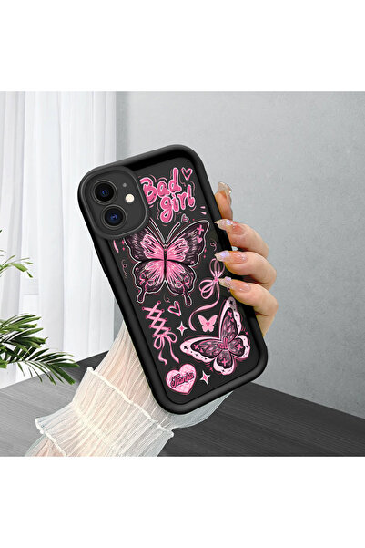 ucuc حافظة هاتف من السيليكون الأسود المتوافقة مع هاتف iPhone 11 مع نمط فراشة ...