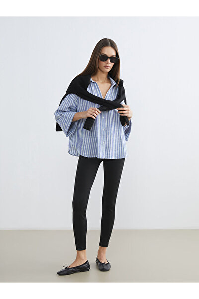 LC Waikiki Sparkling Choices by Shining Store Women's Leggings with Waist Cord