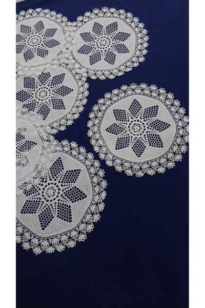 Papatyam 6 Pieces // 26 Centimeters in Diameter // Knitted from Fine Cotton Thread // New 6 Pieces of Lace for Crafts