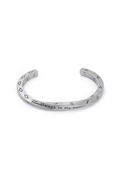 Viking Stylish Nordic Stainless & Tarnish-Free Shiny 316L Steel Bracelet with Norse Motif Runes - Thick