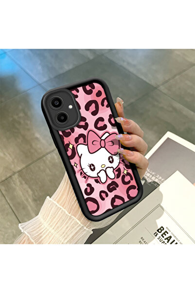 ucuc Samsung Galaxy A06 Uyumlu Siyah Yüksek Kaliteli Silikon Leopar Desenli v...