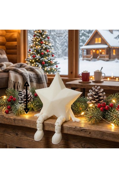HNR34 New Year's Star New Year's Ornament