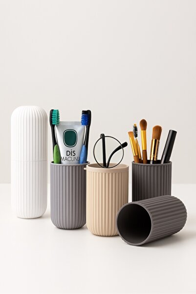 keyfisepet en keyifli sepet Renkli Silikon Çok Amaçlı Düzenleyici Kap – Diş F...