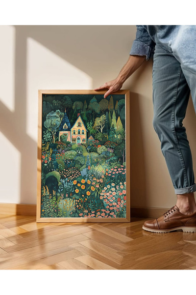 alphobitasarım Pădurea misterioasă - Pictură decorativă de perete, cu paletă ...