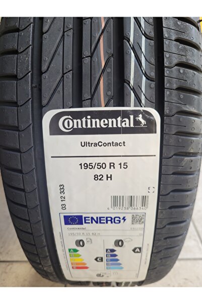 Continental 195/50R15 Ultra Contact 82H A serisi 70db 2025 Üretim*