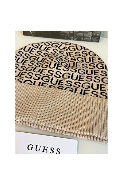 Guess Beanie Hat Bere / Caps Awu430Pol01 -Beige