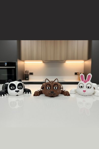 MCY DEKOR Cute Cat - Rabbit - Panda Coaster – Animated and Fun Mug Coaster
