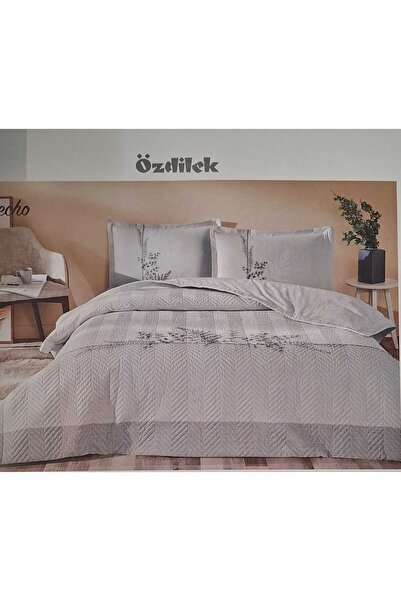 Özdilek مجموعة RANFORCE مزدوجة الأشخاص للفصول الأربعة باللون الرمادي