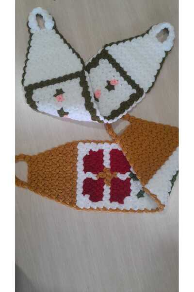 Papatyam 2pcs Hand Knitted Washcloth/ Handcrafted Bath Washcloth/ Dowry Washcloth Bath/Shower/Dowry/