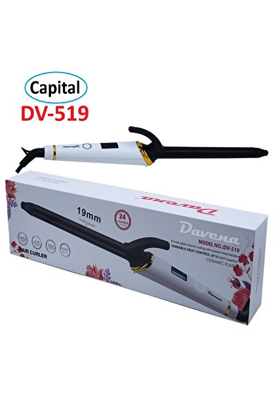 Davena Davina DV-519 Professional 19mm Ceramic Hair Curling Iron with Digital...