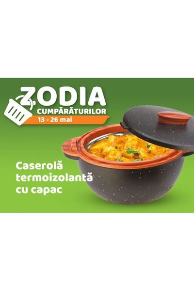 Zodiac Pot Insulated casserole with lid, stainless steel, 1L capacity