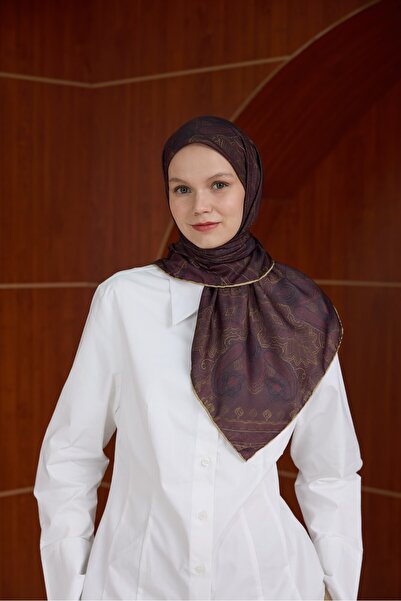 İpekhan Winter Bloom Soft Scarf 1243 Dark Blue