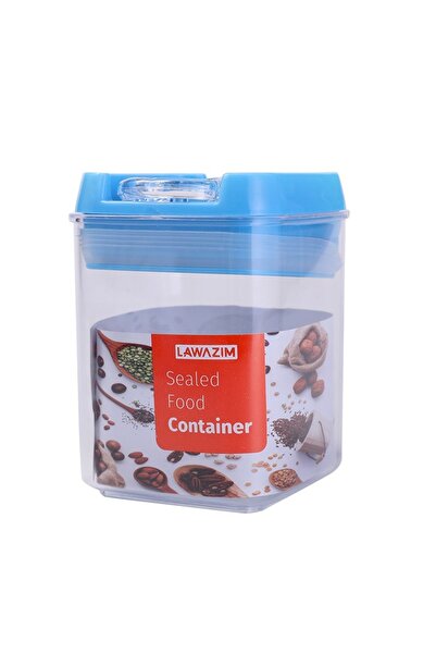 Lawazim Food Container 7x10cm Square Blue for Spice Storage and Meal Prep