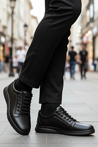 Polaris 5 Nokta 109009.M 5PR Erkek Comfort Ayakkabı SİYAH