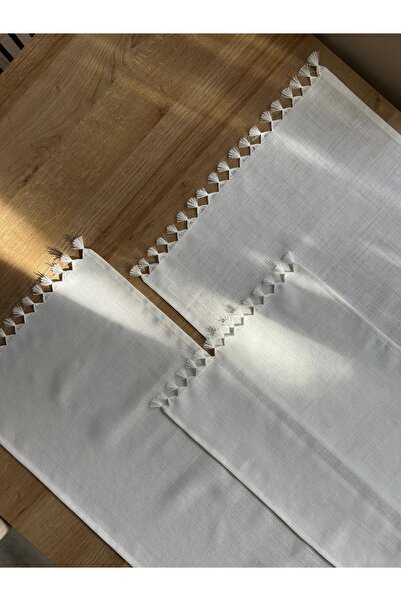 tubaatasarim Kırık beyaz işlemeye hazır 3 parça salon takımı