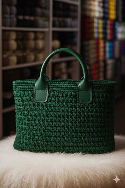 MAZSAY MAZSAYA EL ÖRGÜSÜ MAKROME ÇANTA